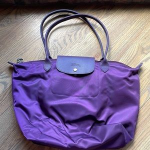 Longchamp Dark Purple Nylon Bag
